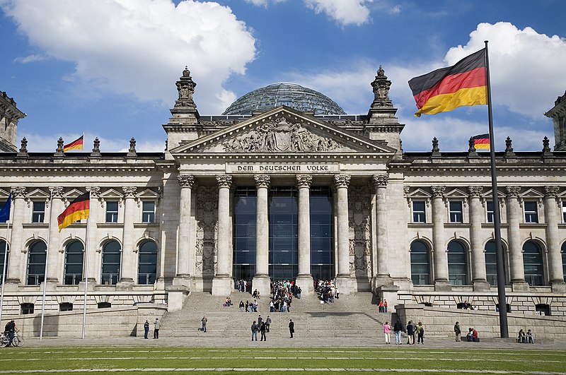 Berlin- The Norman Foster redesigned German Bundestag
