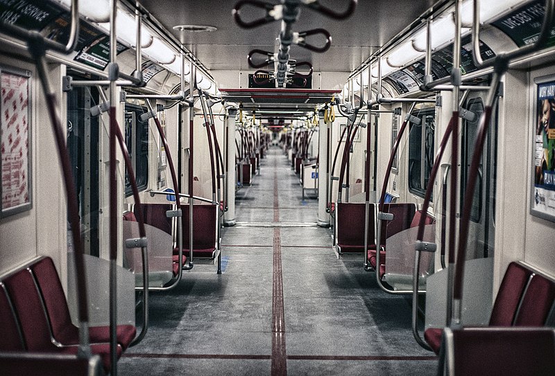 Empty Subway Train Toronto