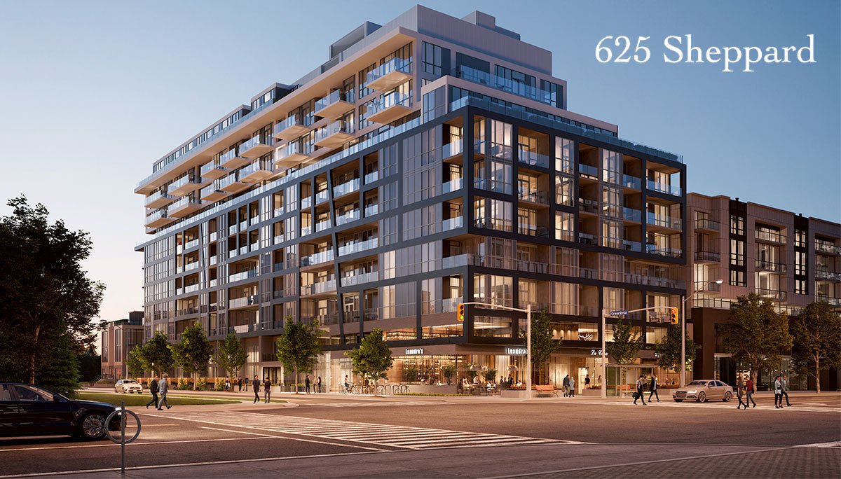 625 Sheppard is a mid-rise condo and townhouse development by Canderel Residential located in 625 Sheppard Avenue East, Toronto.