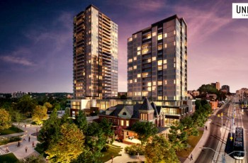 Union Towers is a new high-rise condo complex by VanMar Developments located in 607 King St W, Kitchener, ON