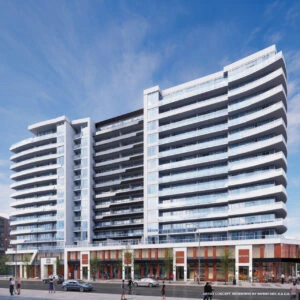 KiWi Condos exterior, 14 storeys, 266 units