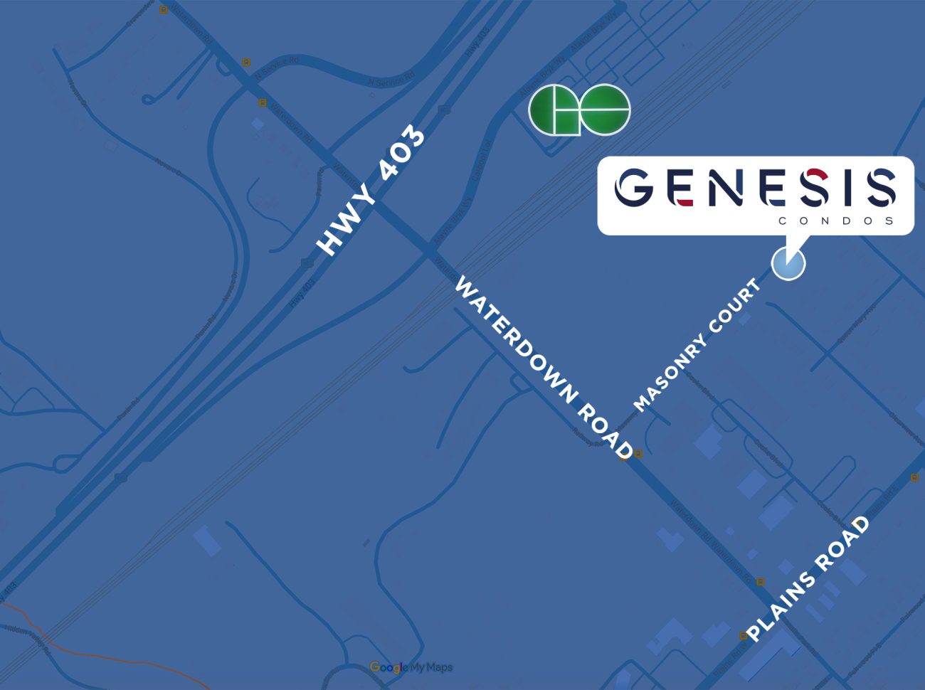 Genesis Condos Map