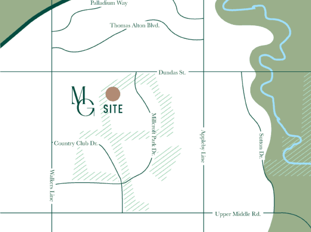 Millcroft Grove site map