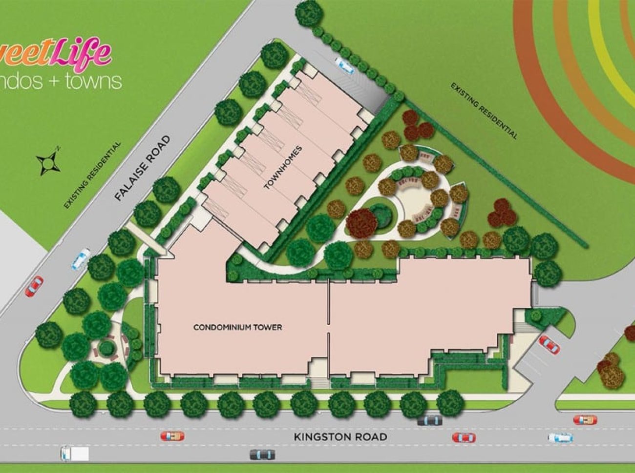 SweetLife Condos + Towns site map-min
