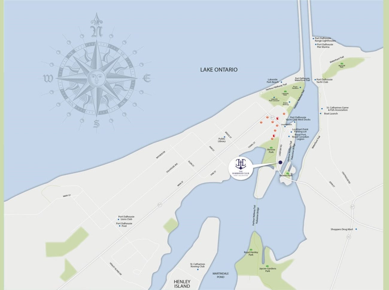 The Harbour Club map